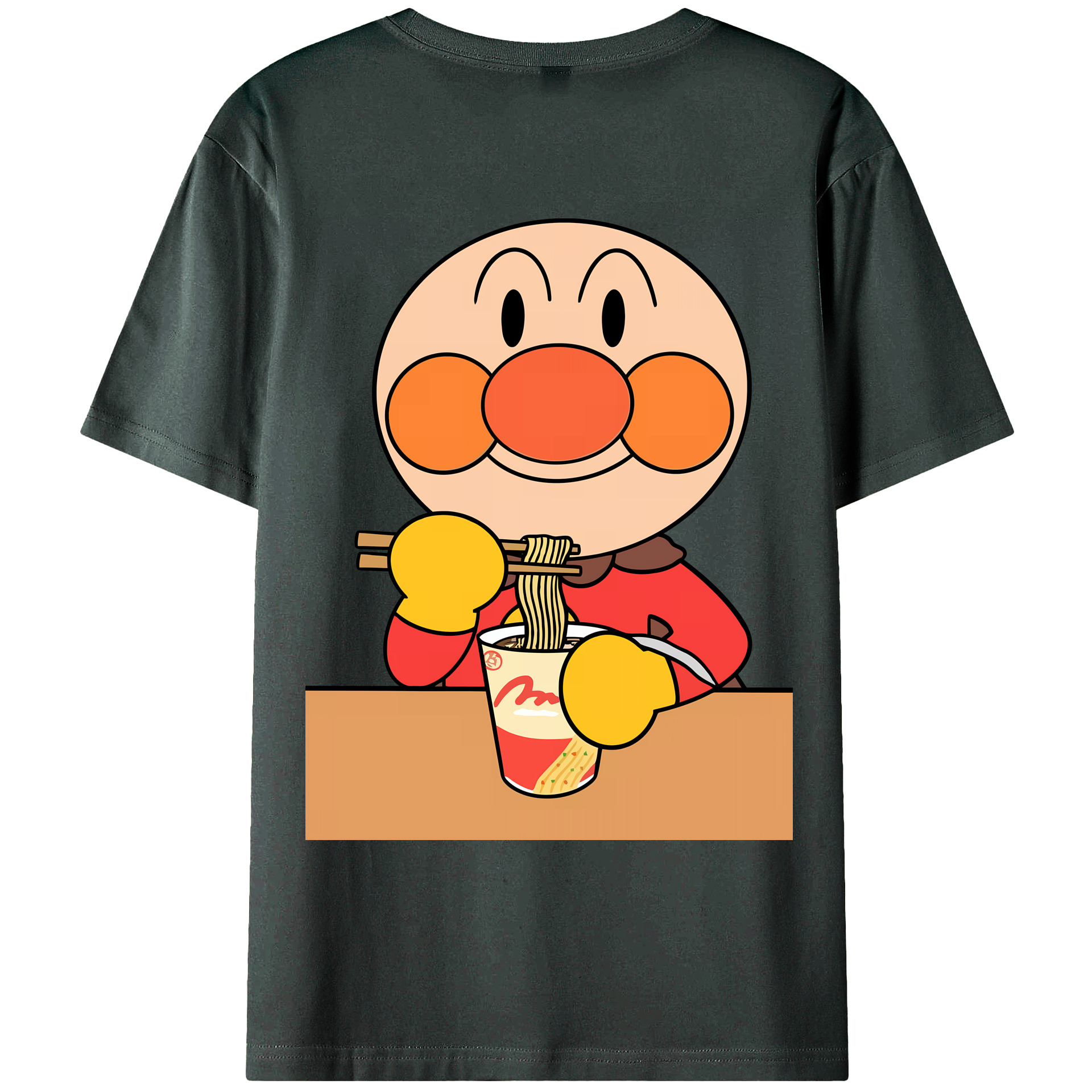 （画像用） アンパンマン Anpanman 綿100％ メンズ半袖Tシャツ（バックプリント） 通気性